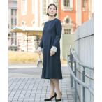 ショッピングミモレ丈 ワンピース 「WEB限定」袖レースワンピース