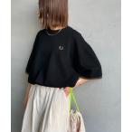 tシャツ 「WEB先行予約」「FRED PERRY/フレッドペリー」 別注 ツインティップライン ワイドシルエット 鹿の子Tシャツ レディース メンズ