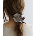 ショッピングシュシュ シュシュ バイカラーサテンシュシュ