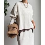 tシャツ 「WEB限定」ポンチサイドファスナーロゴプルオーバー レディース