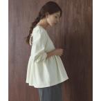 ショッピングtシャツ tシャツ ペプラムダンボールカットプルオーバー レディース