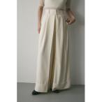 スラックス パンツ ディープタックワイドパンツ レディース