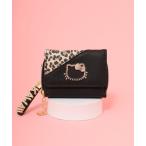 財布 キティ合皮ヒョウ柄フレームプレートミニ財布 キッズ 子供 女の子