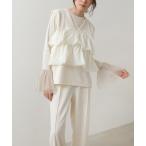 ショッピングティアード パンツドレス 「選べるサイズ展開/イージージョーゼットシリーズ」「イージーケア」イージージョーゼットティアードベスト＋パンツSET