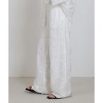 パンツ パッチワークエンブロイダリーパンツ「セットアップ可」 レディース