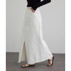 ショッピングリゾート デニムスカート 「WEB限定」リメイクライクデニムスカート