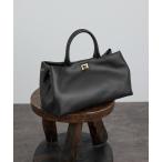 ショッピングボストン ハンドバッグ 「WEB限定」「WS（ドゥーブル）」ソフトレザーメタルロックボストン