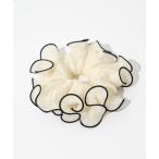 ショッピングシュシュ シュシュ パイピングプリーツシュシュ