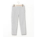 [URBAN RESEARCH DOORS] полоса рисунок брюки 36 темно-синий мужской 