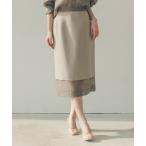 「anuans」 タイトスカート MEDIUM ベージュ レディース