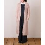 ショッピングロングカーディガン 「nesessaire」 ニットカーディガン 38 ピンク レディース
