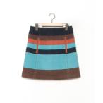 「SEE BY CHLOE」 ボーダー柄スカート 2 ブルー レディース