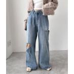 [EPIMI E'PIMMY] Denim брюки SMALL голубой женский 