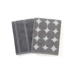 タオル ヴァレセットバスタオル ドット グレー 2枚セット 新生活 引っ越し 60×110cm