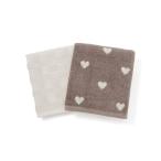  полотенце vare комплект полотенце для лица Mini Heart Brown 2 шт. комплект новый жизнь перемещение 34×80cm