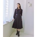 ショッピングブラックレーベル ワンピース 「Quiet checkシリーズ」サイドベルトワンピース