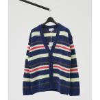 ショッピングボーダー カーディガン 「LACOSTE / ラコステ」アルパカブレンド ボーダーニットカーディガン メンズ レディース