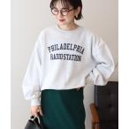 ショッピング裏起毛 トレーナー スウェット カレッジロゴ裏起毛プルオーバー レディース