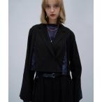 ショッピング花柄 ジャケット テーラードジャケット ジャガードラインショートジャケット(HARE) レディース