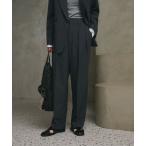 スラックス パンツ 2タックテーパードパンツ 吸水速乾 防シワ UV レディース