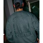  футболка тренировочный XLARGE×AFTERMATH CREWNECK SWEATSHIRT мужской женский 