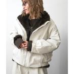 ブルゾン アウター エコファーコンビモッズBZ レディース