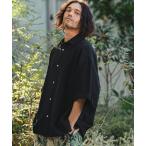 ショッピング麻 シャツ mhs2482- コットンリネン袖ロールアップシャツ(CMB-R0187) メンズ