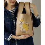ショッピングエコバッグ エコバッグ いぬ ＆ ねこ ニットバッグ
