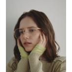 伊達メガネ メガネ 眼鏡 メタルフレームダブルブリッジメガネ「ブルーライトカットあり」 レディース