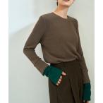 ショッピングカットソー tシャツ カラーレイヤードリブカットソートップス レディース