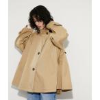 トレンチコート コート フレアーミドルトレンチコート レディース