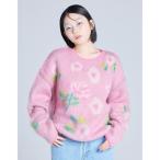 ニット セーター Little sunny bite/floral knit レディース