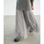 ショッピングウエスト スカート 「追加2」ランダムチュールプリーツスカート