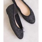 ショッピングバレエシューズ バレエシューズ パンプス つま先グリッター ラメキルティングバレエシューズ