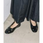 ショッピングスタッズ シューズ GRISEレザーCLOVERスタッズフラット レディース