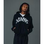  Parker DISTORTED LOGO ZIP UP HOODED SWEATSHIRT мужской женский 