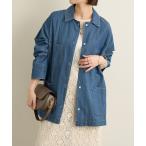 ショッピングカバーオール ブラウス シャツ シアーデニムカバーオール レディース