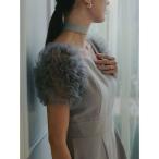 ドレス 「ソンイさんコラボ」LADYチュールショルダーパンツドレス