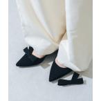 ショッピングリボン パンプス 「ふかふか・リボン取り外し可」2WAYリボンポインテッド3.5cmパンプス JA4016