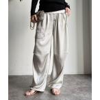 ショッピングサテン パンツ 「WEB限定」サテンパンツ レディース