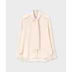 ショッピングサテン ブラウス シャツ ウィメンズ サテン ボウタイ ブラウス / 165014 SH191 レディース