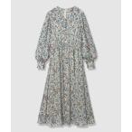 ワンピース ぼかしフラワーフレア ワンピース