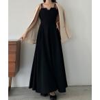 「Louere」 キャミソールワンピース LARGE ブラック レディース
