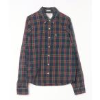 ショッピングAbercrombie 「Abercrombie&Fitch」 チェック柄長袖シャツ XX-LARGE ネイビー メンズ