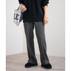 ショッピング古着 「FRAMeWORK」 スラックス 38 ブラック×ブラック レディース