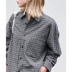 ショッピングネルシャツ 「FREAK'S STORE」 長袖ネルシャツ フリ- ブラック レディース