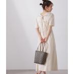「N.（N. Natural Beauty Basic）」 半袖ワンピース MEDIUM オフホワイト レディース