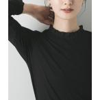 tシャツ フリルデザインシアーカットソー レディース