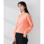 ニット セーター 「WEB限定」Vネックパフスリーブニット レディース