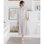 ワンピース ボウタイフォーマルワンピース「洗える」